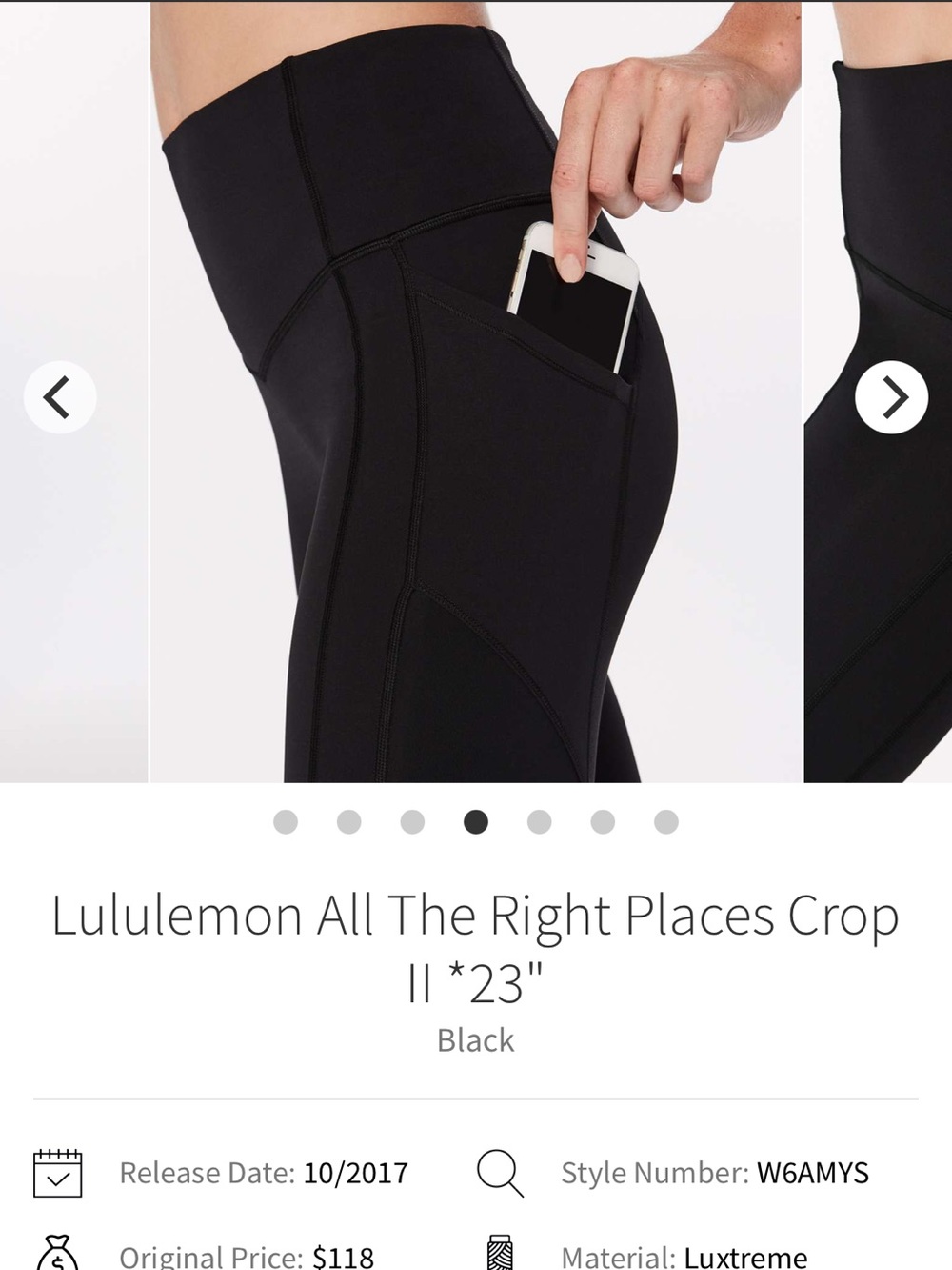 lululemon athletica All The Right Places high rise — Black - Picture 3 of 4